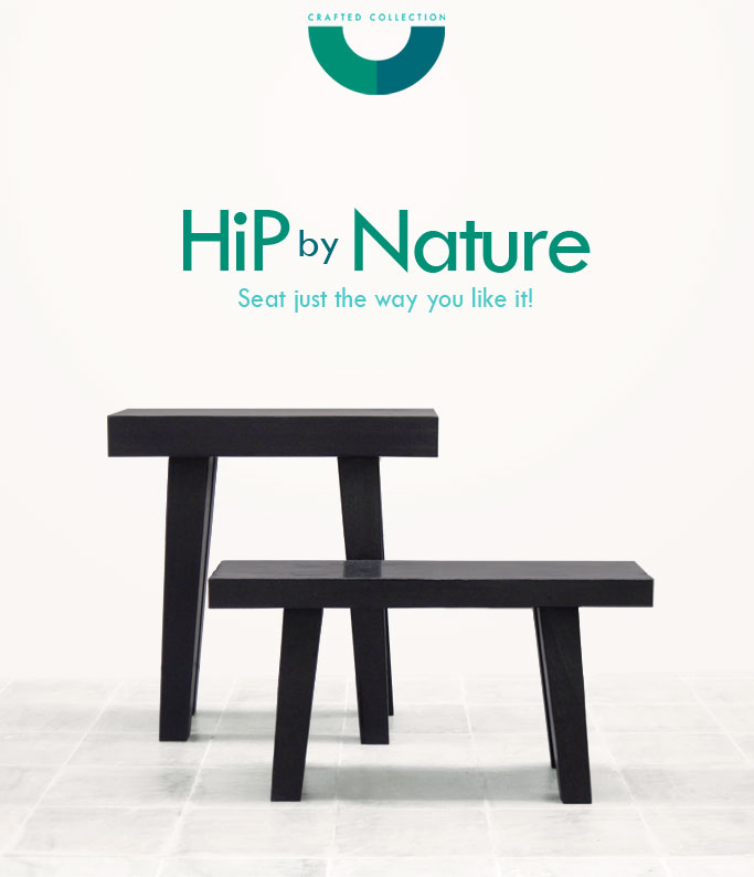 HiP – Reclaimed iron wood stool is inspired by the ‘Dingklik’ of the Indonesian Archipelagoes.  ‘Dingklik’  is the Javanese word of the mini low bench found in many indigenous households and used by people of all ages. Frequently accompanying the growing up phases of its owner, the ‘Dingklik’ often becomes an object of affection.